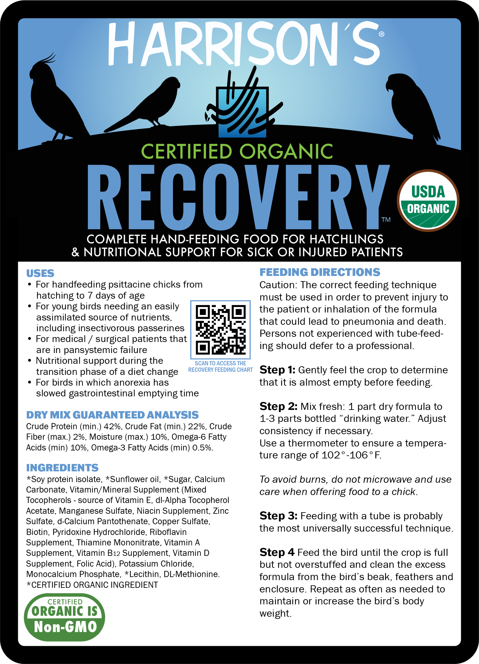  Harrison's Recovery Formula For Injured Birds 56g