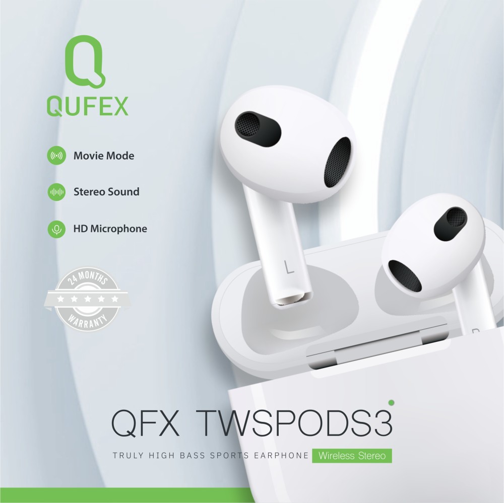 سماعة ايربودز لاسلكية الإصدار الثالث من QUFEX - صورة 6