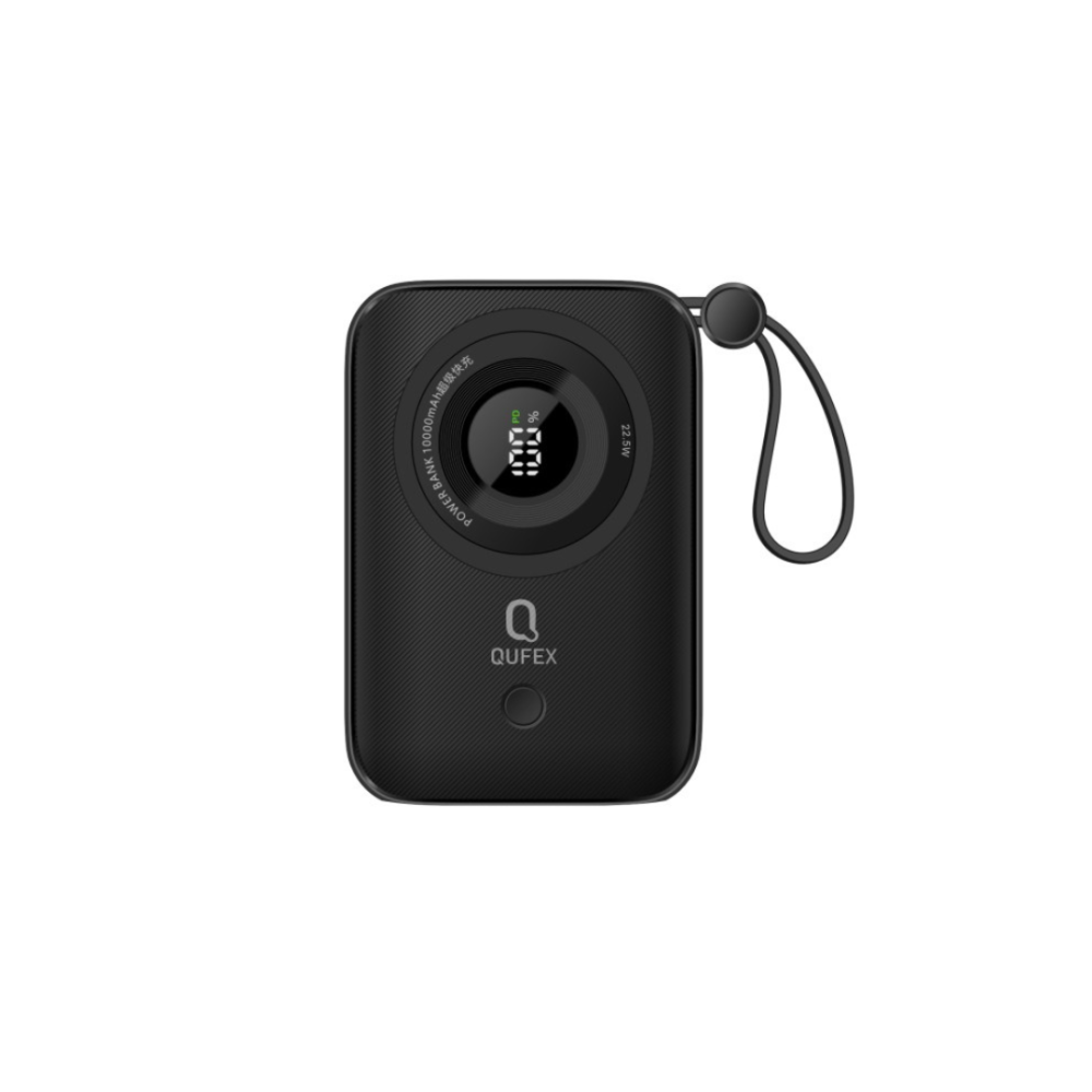 شاحن متنقل PD بسعة 10000mAh مع كيبل تايب سي + آيفون مدمج | QUFEX