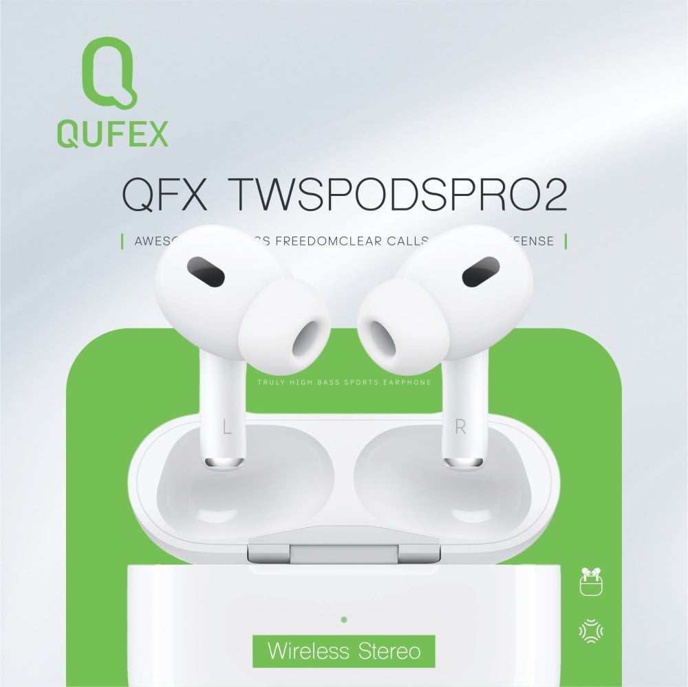 سماعة ايربودز لاسلكية برو 2 من QUFEX - صورة 2