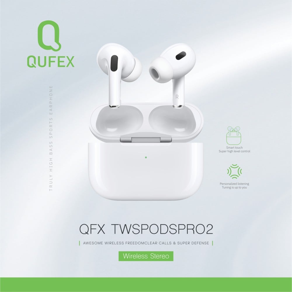سماعة ايربودز لاسلكية برو 2 من QUFEX - صورة 5