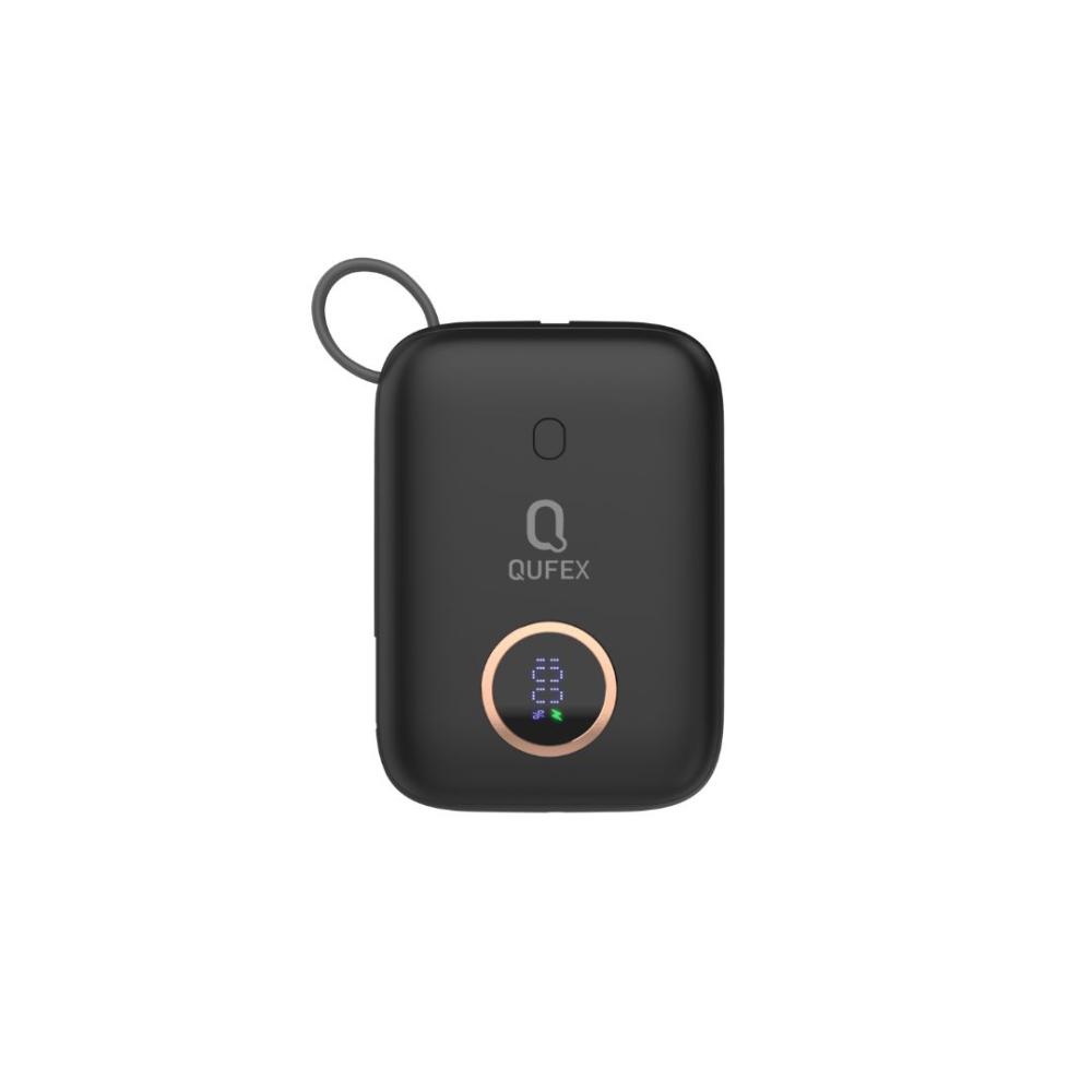 شاحن متنقل PD بسعة 10000mAh من QUFEX - أسود - صورة 3