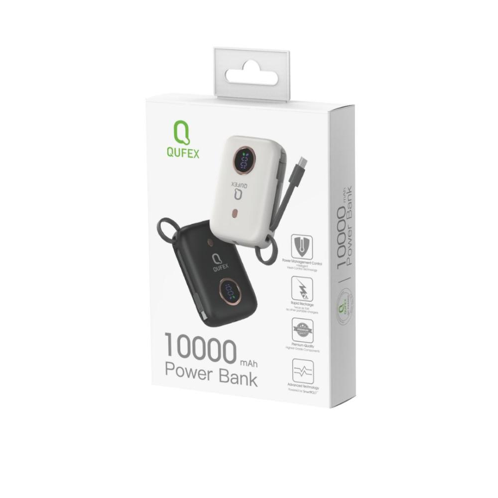 شاحن متنقل PD بسعة 10000mAh من QUFEX - أسود - صورة 7