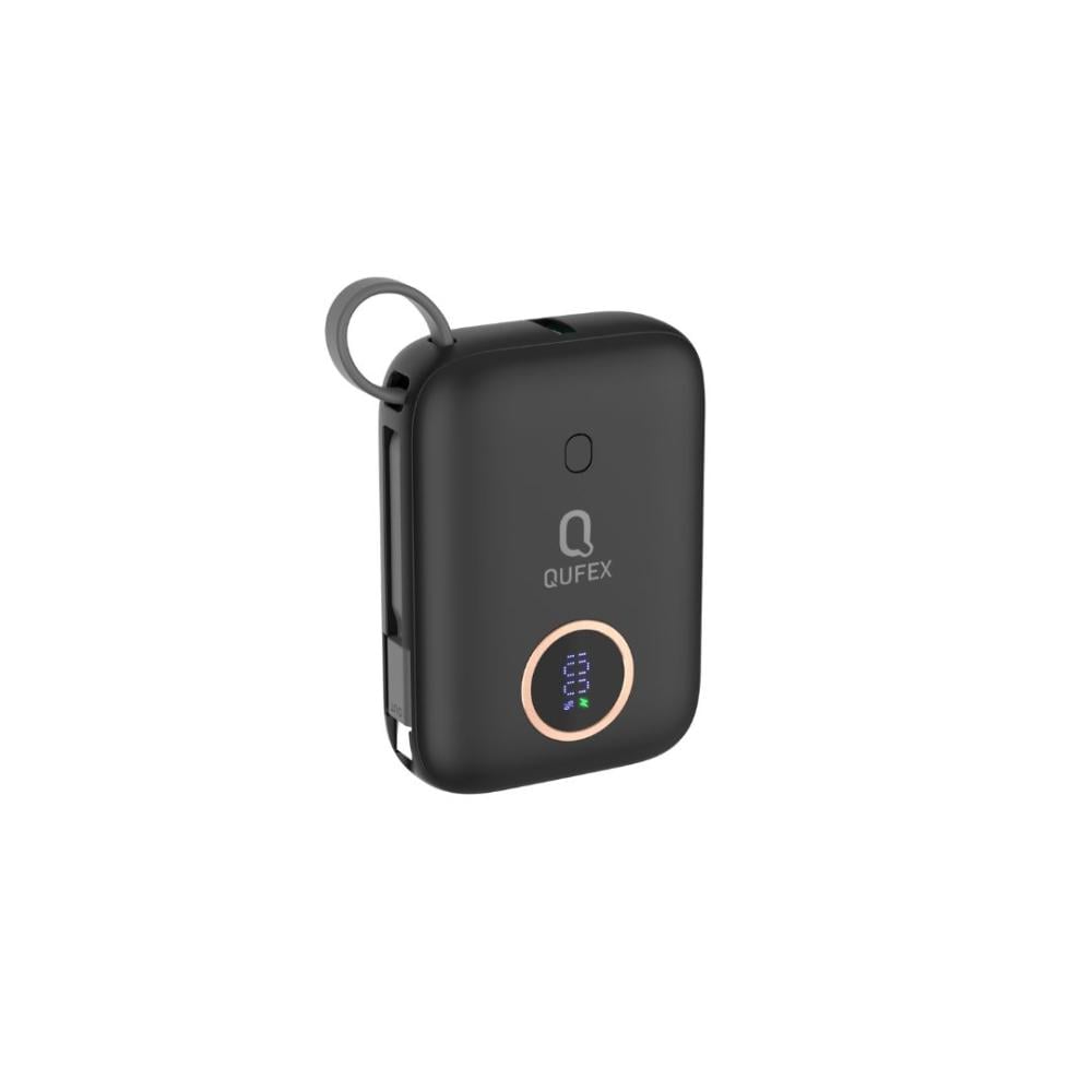شاحن متنقل PD بسعة 10000mAh من QUFEX - أسود - صورة 6