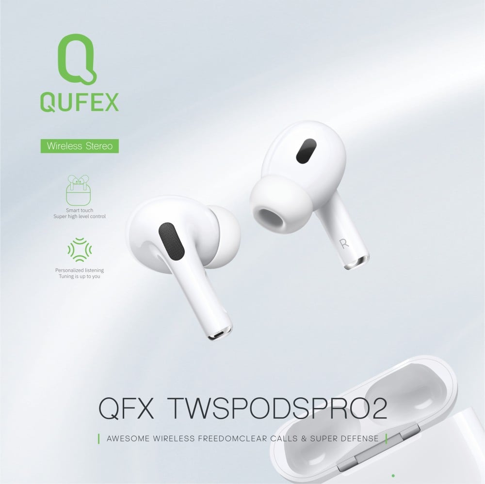 سماعة ايربودز لاسلكية برو 2 من QUFEX - صورة 4