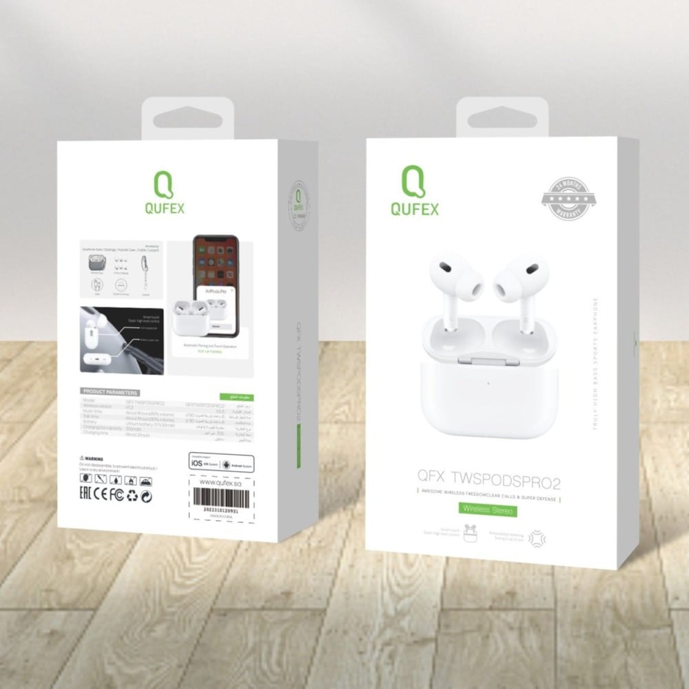 سماعة ايربودز لاسلكية برو 2 من QUFEX