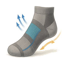 جوارب Airfeet القطنية المُهوّاة