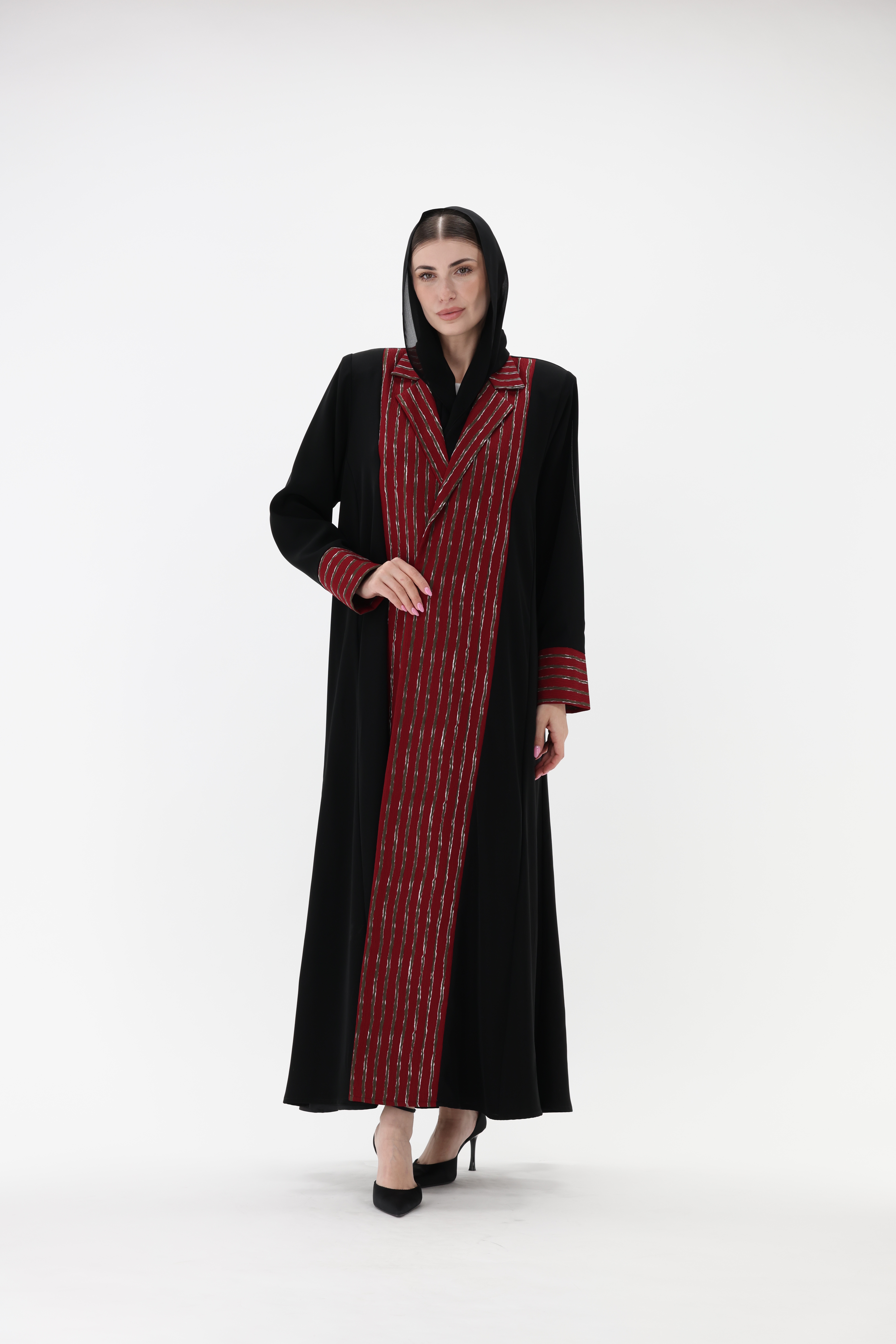 عباية كريب اسود
