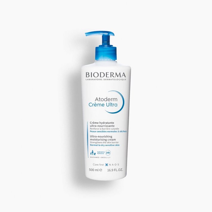 Bioderma كريم أتوديرم فائق الترطيب 500 مل - للعناية بالوجه والجسم للبشرة العادية والجافة