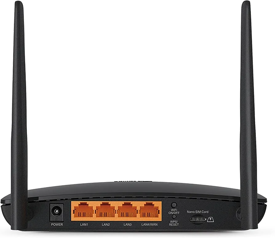 تي بي لينك راوتر AC750 اللاسلكي ثنائي النطاق 4G LTE المتقدم - Archer MR200 - أسود 