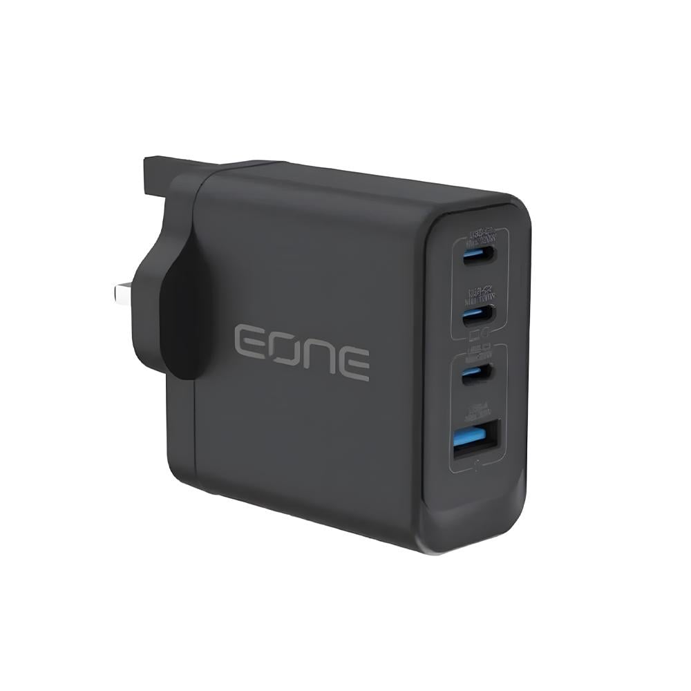 شاحن جداري 100 واط 4 منافذ USB+PD من EONE أسود