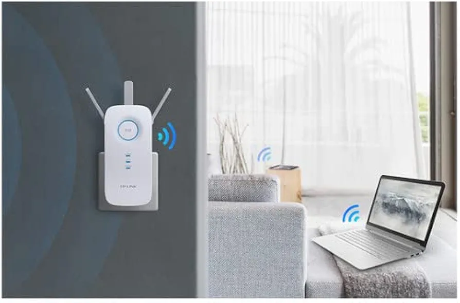 راوتر واي فاي ثنائي النطاق من AC1750 - أبيض 