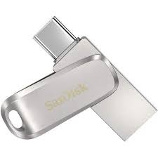 سانديسك - فلاش ميموري مدخل تايب سي الي usb مساحات متعددة (32-64-128-256-512جيجا- 1 تيرا) ذهبي