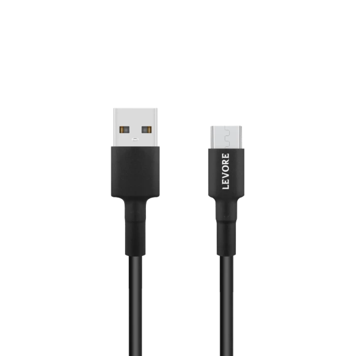 ليفوري كيبل شاحن مايكرو USB بطول 1 متر - اسود