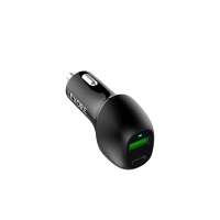 شاحن سيارة ليفوري 45 واط منفذ PD و منفذ USB - أسود