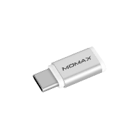 وصلة موماكس محول من مايكرو USB إلى Type-C - فضي