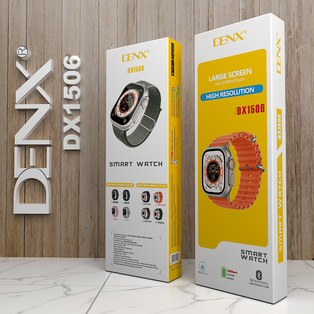 ساعة ذكية عالية الدقة بشاشة كبيرة  -DX1506