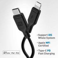 سلك شاحن موماكس زيرو Type-C الى ايفون بطول 1.2 م - اسود