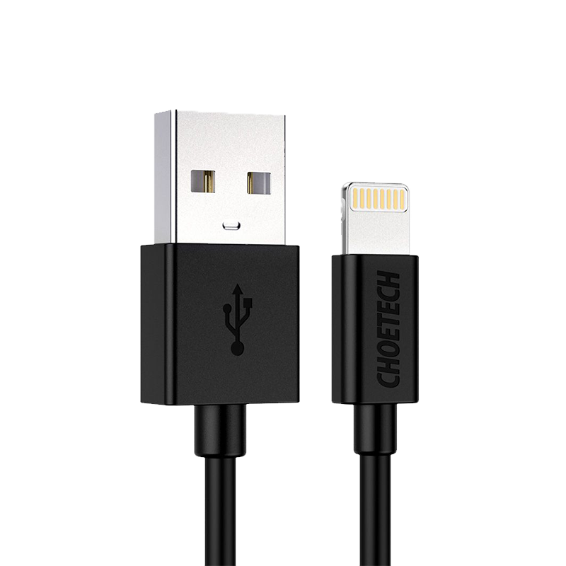 سلك شاحن تشويتيك USB الى آيفون Mfi وبطول 1.2م - اسود