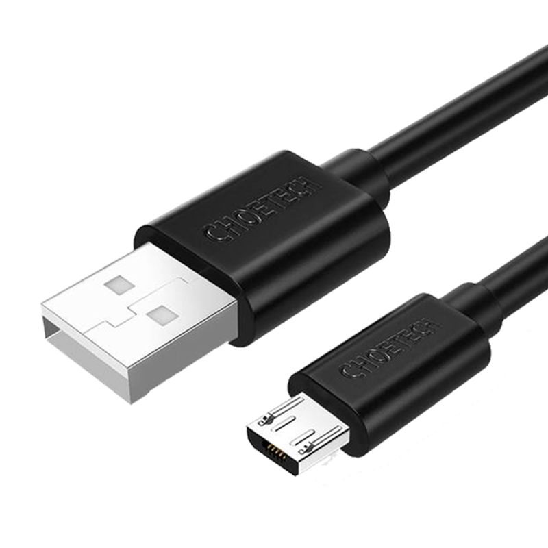سلك شاحن تشويتيك من USB الى مايكرو USB بطول 1م - اسود