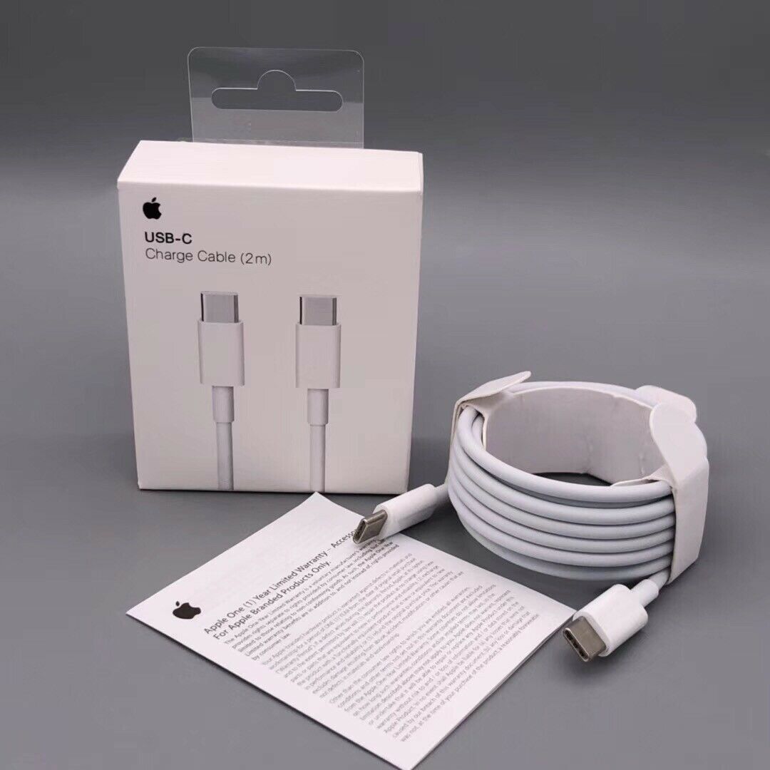 كابل شحن USB-C من أبل  1 متر  ضمان سنتين حاسبات العرب معتمد للايفون 15