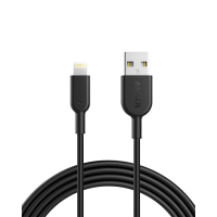 سلك شاحن انكر باورلاين الاصدار الثاني من USB الى ايفون بطول 1.8 م - اسود