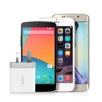 شاحن جداري انكر 24 واط بمنفذين USB للشحن - ابيض