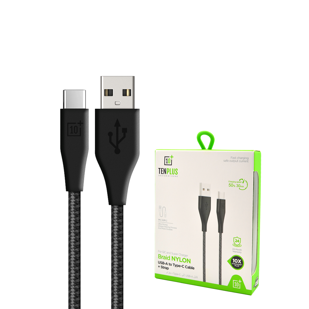 كيبل شاحن  USB-C - قماش مقاوم للقطع