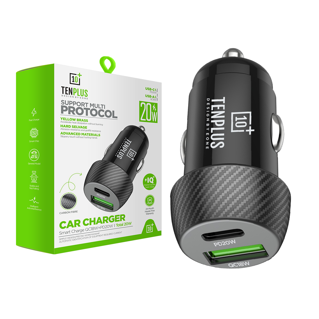 شاحن سيارة سريع 20W PD QC