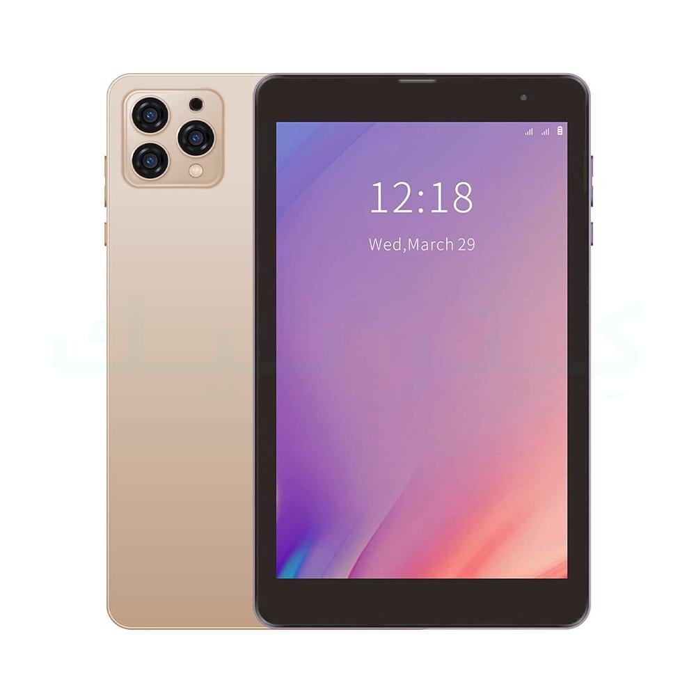 تابلت AirTab T808 مع لوحة مفاتيح شاشة 8 بوصة ذاكرة داخلية 1 تيرابايت وذاكرة وصول عشوائي 16 جيجابايت مع بطارية قوية بسعة 10,000 مللي أمبير - ذهبي 