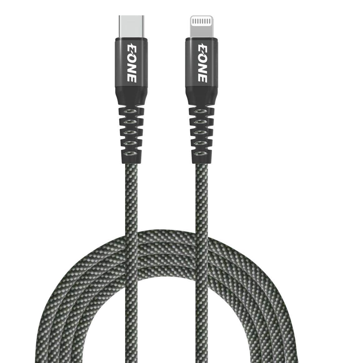 كيبل شاحن EONE ايفون  USB-C PD نايلون مضفر بطول 1.2M