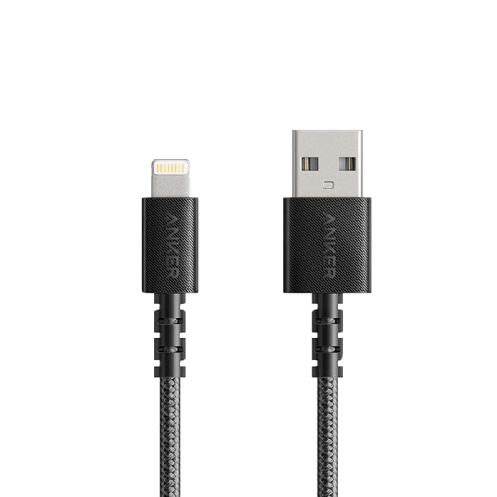 سلك شاحن انكر باورلاين سيليكت بلس من USB الى آيفون بطول 90 سم - اسود
