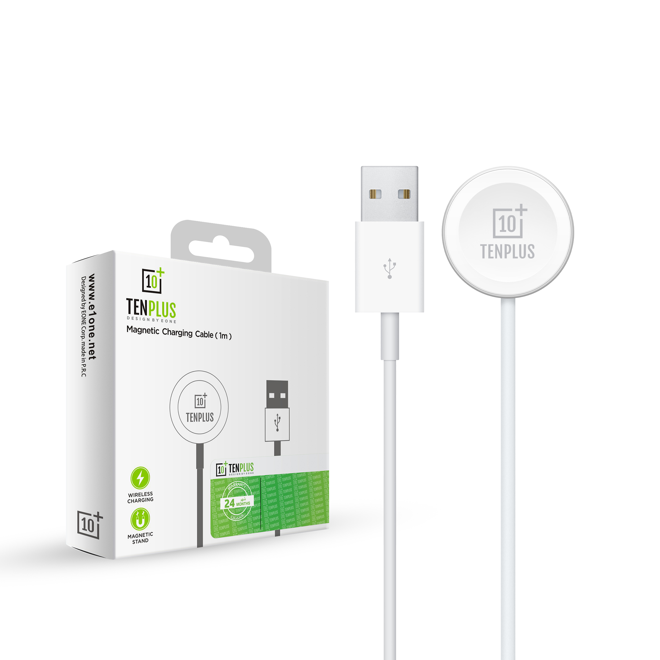 شاحن لاسلكي من USB-A لساعة أبل