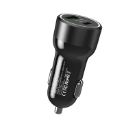 شاحن سيارة ليفوري 51 واط منفذ USB وPD - أسود