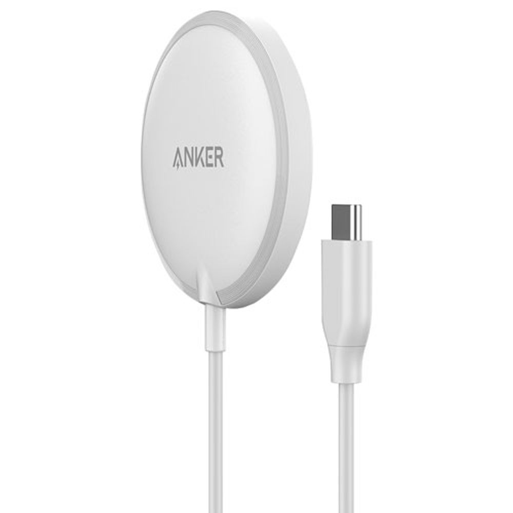 انكر شاحن لاسلكي مغناطيسي  7.5 واط USB-C - أبيض 