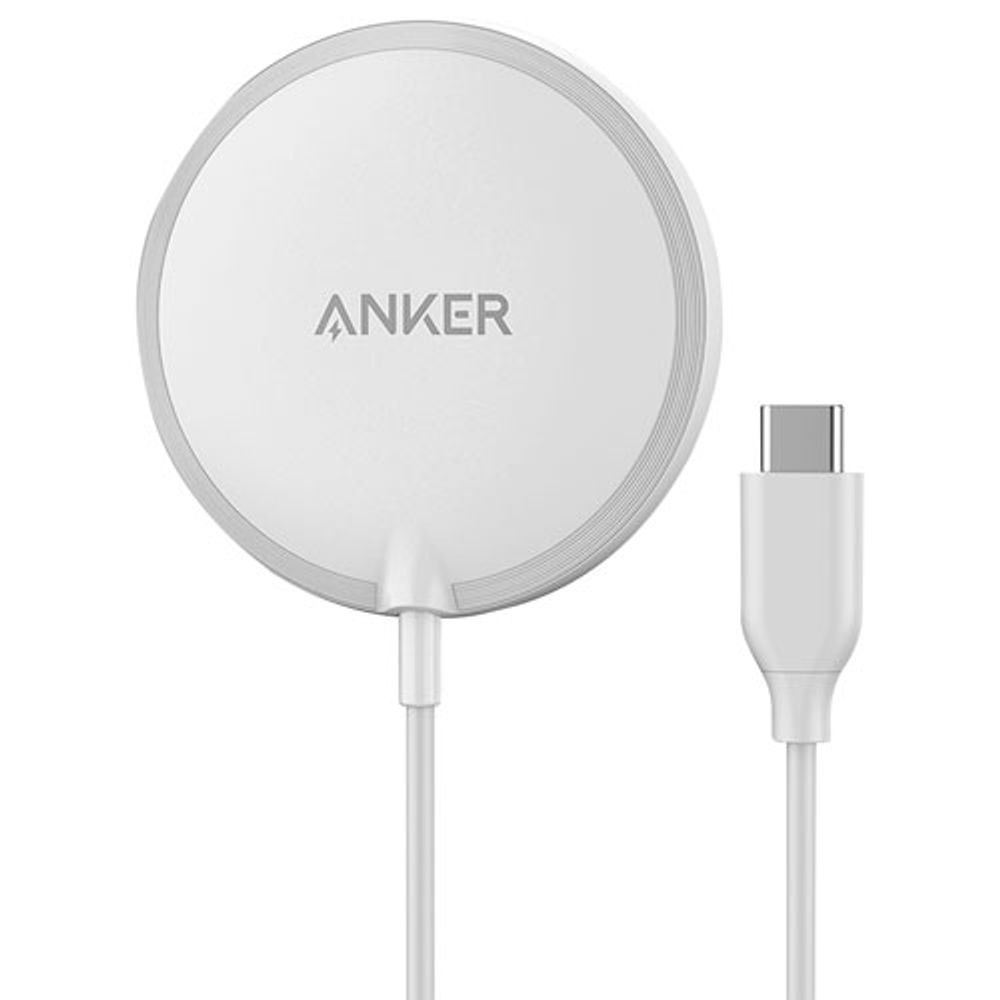 انكر شاحن لاسلكي مغناطيسي  7.5 واط USB-C - أبيض 