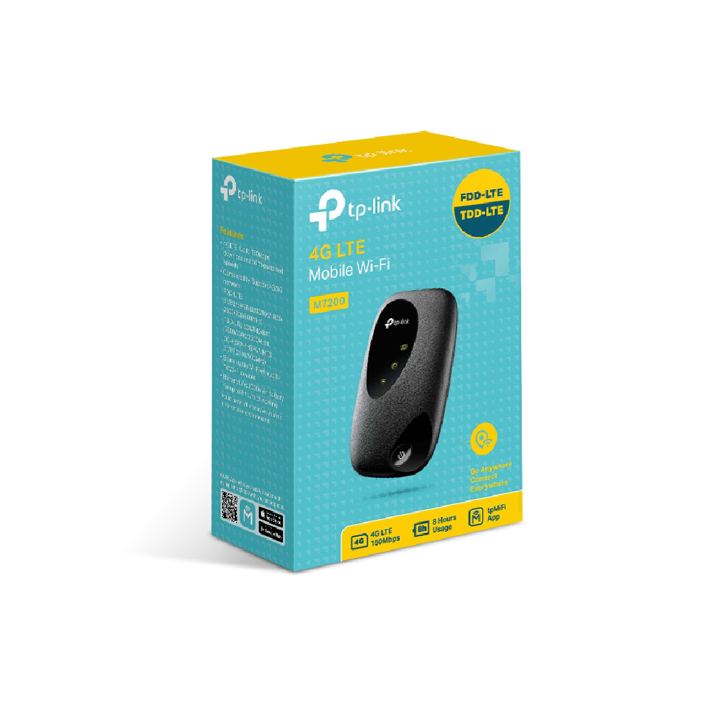 تي بي لينك راوتر متنقل 4G LTE M7200 أداء موثوق واتصال سريع