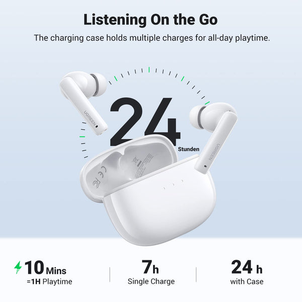 يوجرين سماعة إيربودز لاسلكية بلوتوث UGREEN HiTune T3 - أبيض 