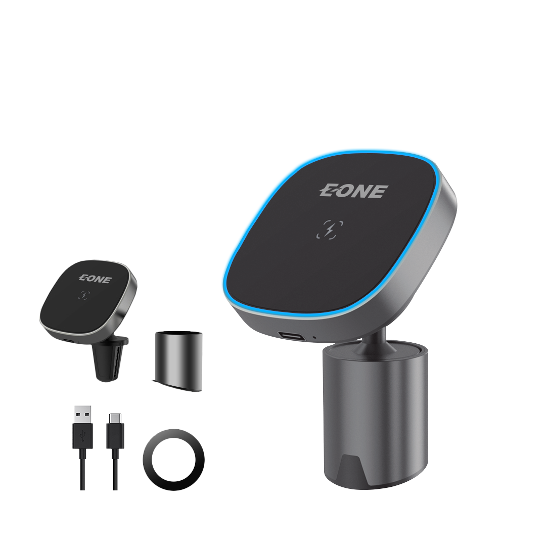 شاحن سيارة لاسلكي وحامل جوال 15 واط  EONE