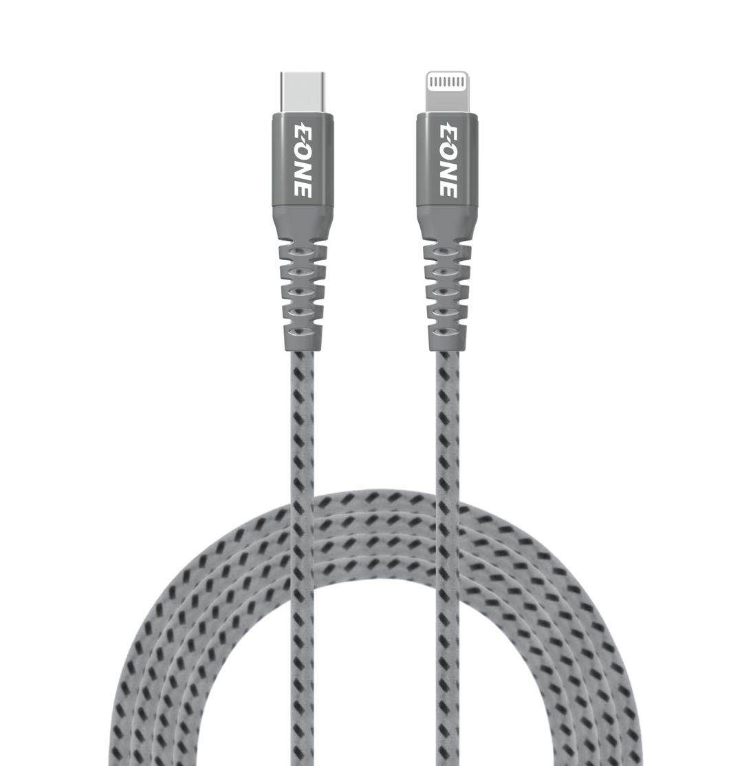 كيبل شاحن EONE ايفون  USB-C PD نايلون مضفر بطول 1.2M