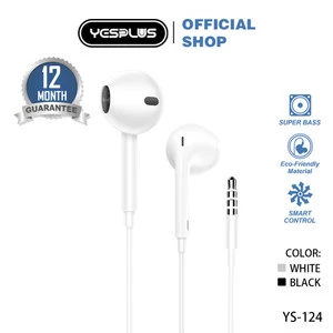Yesplus سماعة أذن سلكية Ys-124 - أبيض 