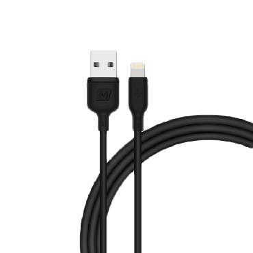 كيبل شاحن موماكس زيرو ايفون USB بطول 2 م - اسود