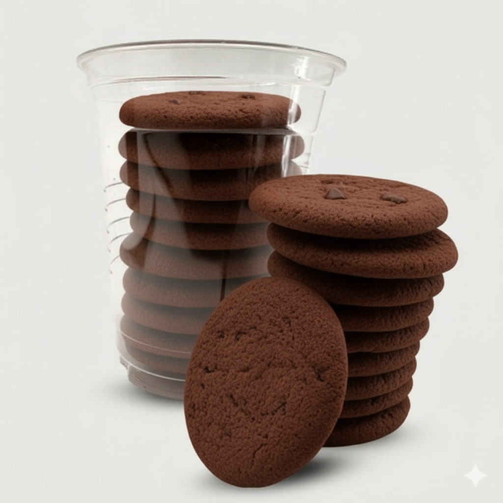 mini double cookies cup