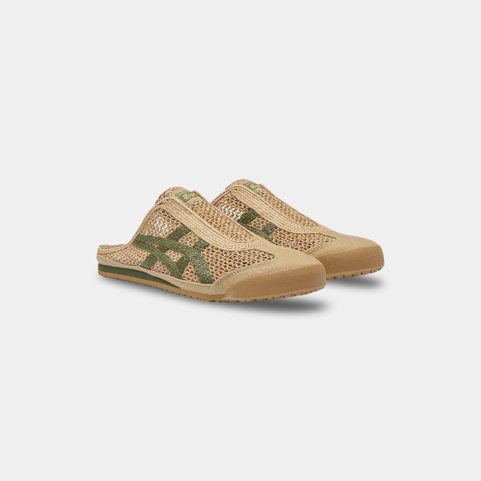  Ontisuka Tiger Mexico 66 Sabot - Beige/Green 
