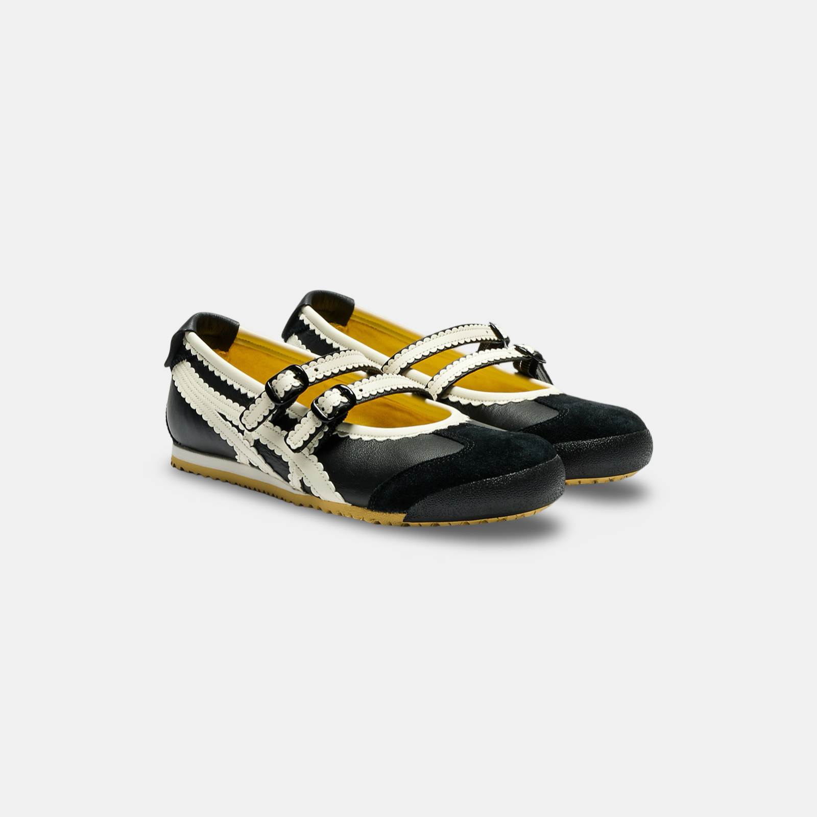  Ontisuka Tiger Mexico 66 Ballerina - Black/Cream 