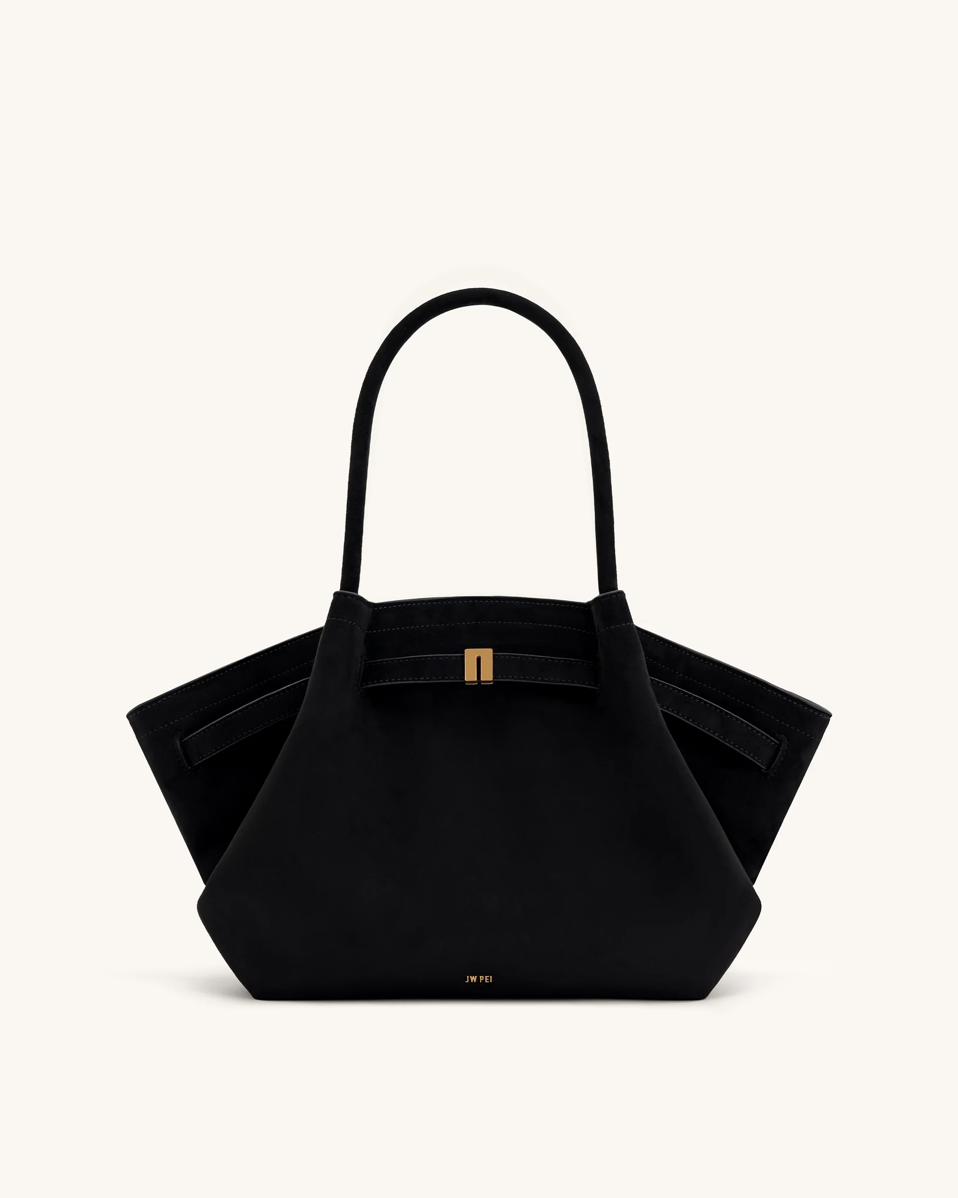 Hana Medium Faux Bag - Black
