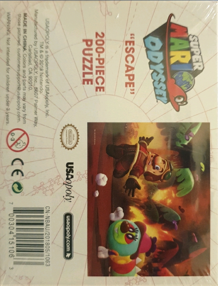 Jigsaw Puzzle: Super Mario Odyssey (200 Pieces)