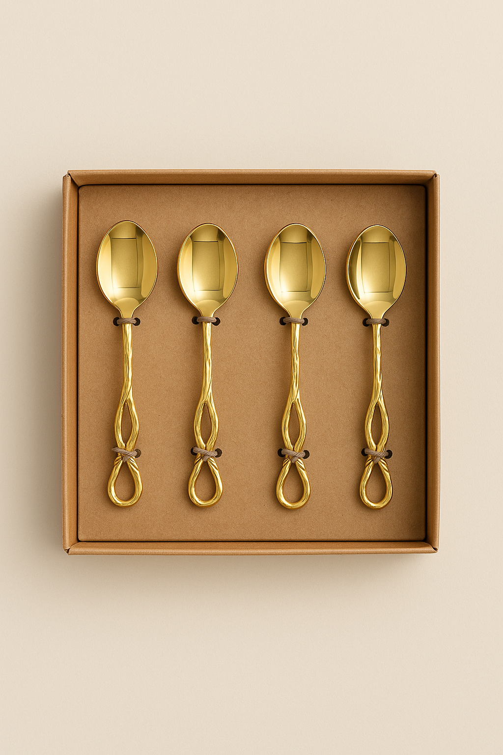  ملاعق حلا ذهبي 