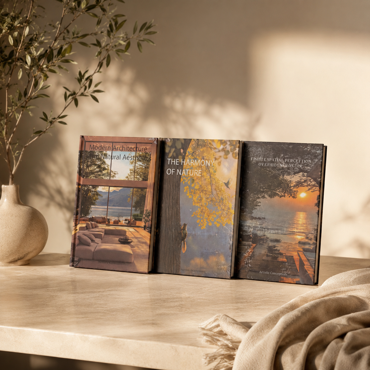  كتاب ديكور مودرن تصميم الطبيعه مقاس 17*25 سم عشوائي 