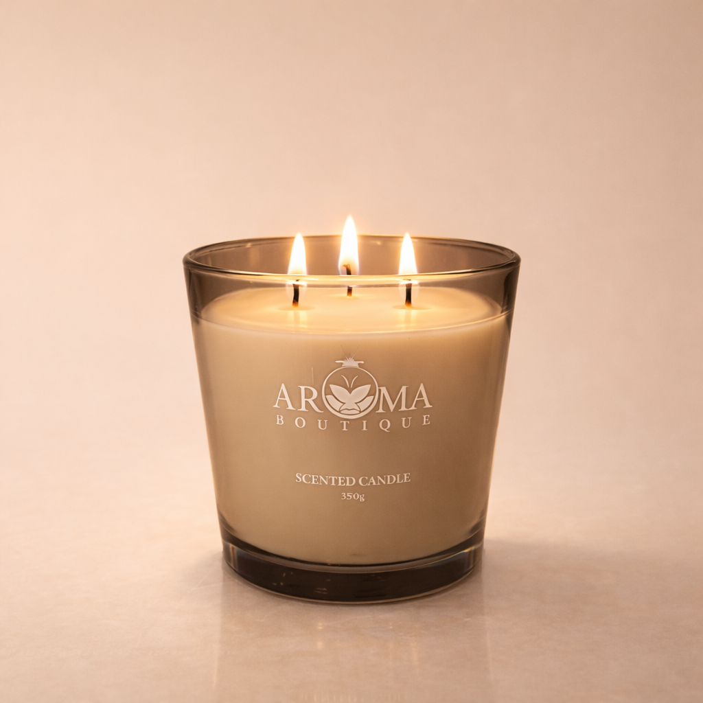  شمعة معطرة فاخرة في كوب زجاجي – 350 جم 